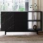 Hanah Home Ravello Consola Negro y Mármol